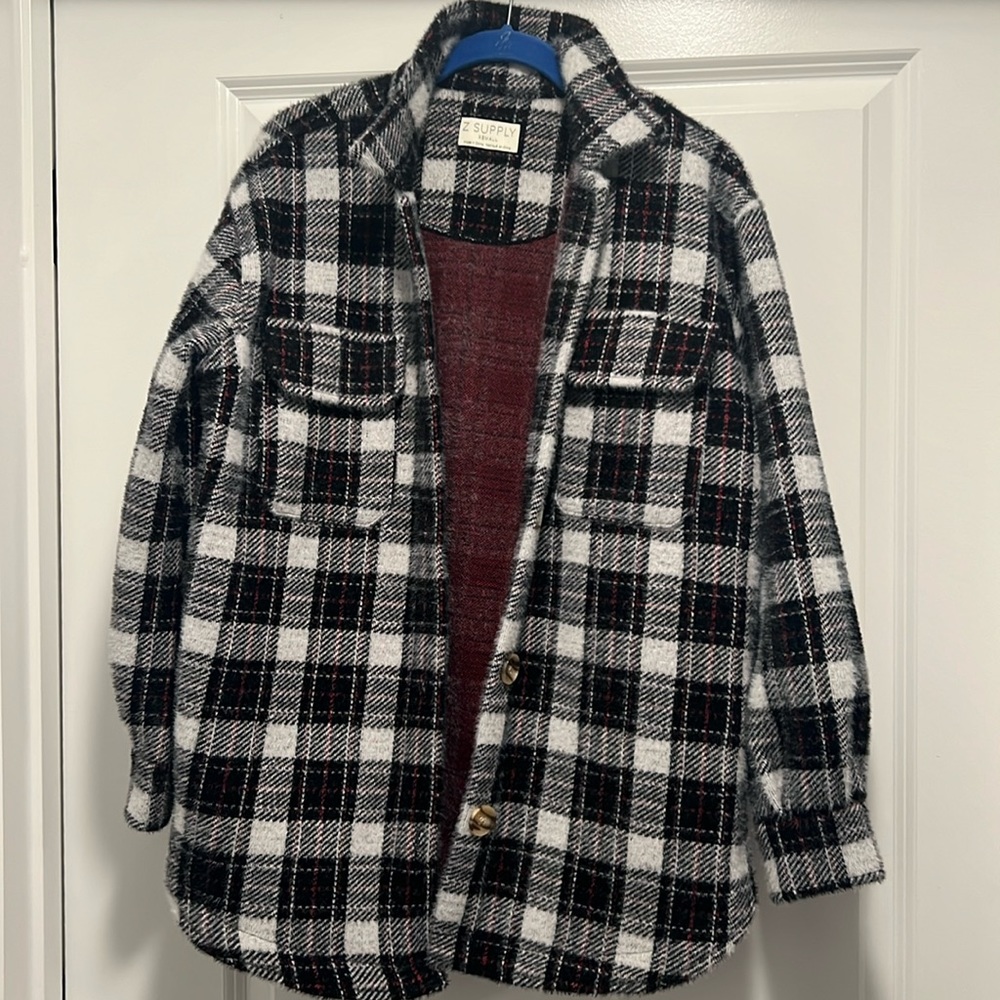 Women’s  PLAID TUCKER SHIRT JACKET